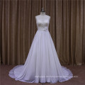 High Class blendend elegante Hochzeitskleid eine Linie Chiffon